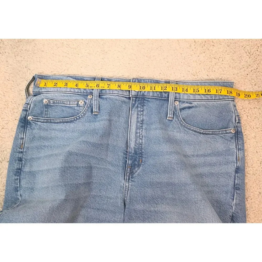 J. Crew Medium Wash '96 Slim Wide Jeans Women Size 33 Blue 36